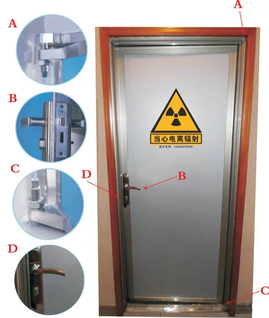 牙科铅门 辐射防护门净化手术室门 手动